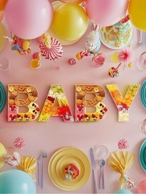 CHARCUTERIE LETTERS | White 'BABY' Light-Up Letters